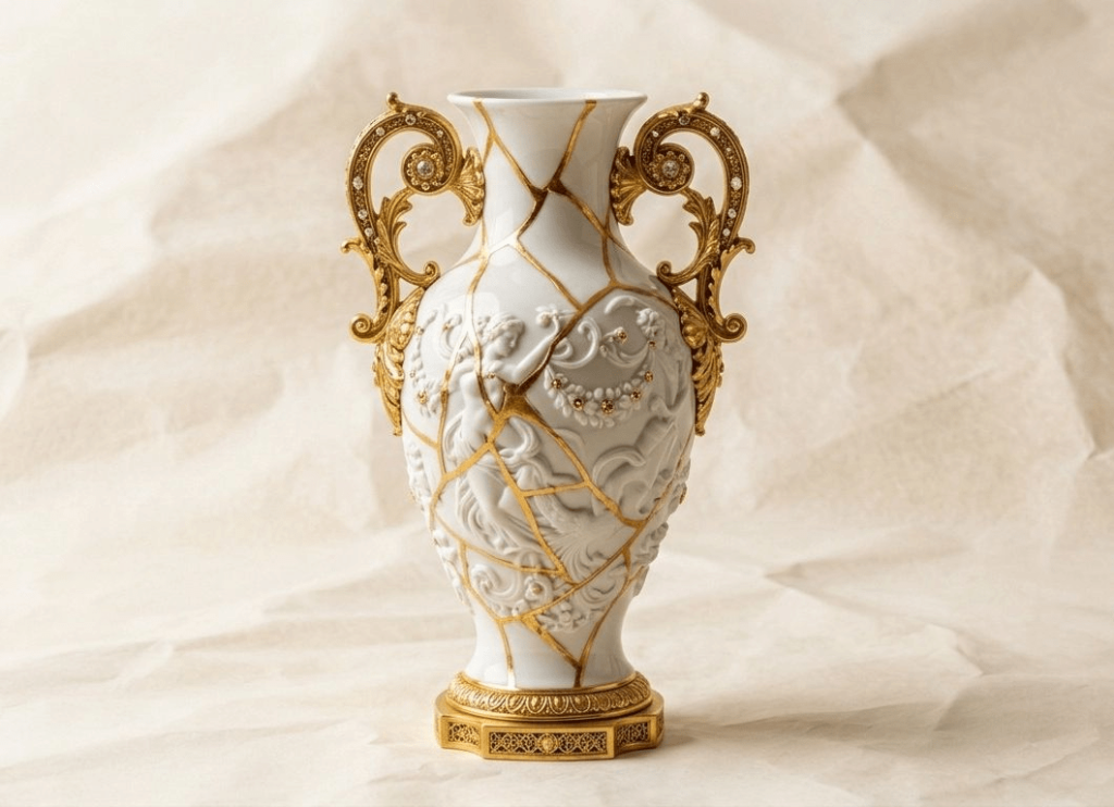 Vase kintsugi 